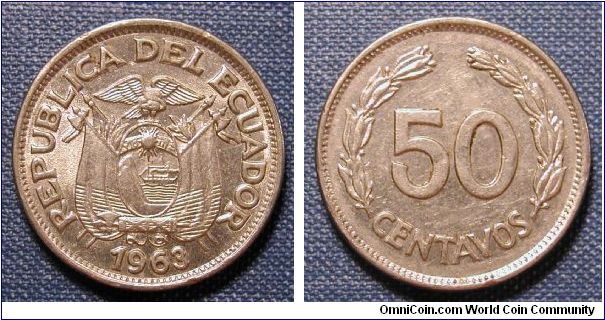 1963 Ecuador 50 Centavos