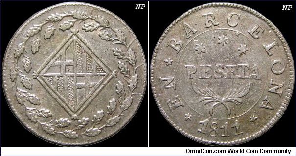 Peseta, Napoleonic Kingdom of Spain.                                                                                                                                                                                                                                                                                                                                                                                                                                                                                