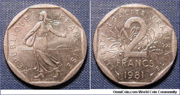 1981 France 2 Francs
