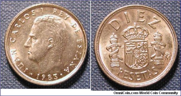 1983 Spain 10 Pesetas