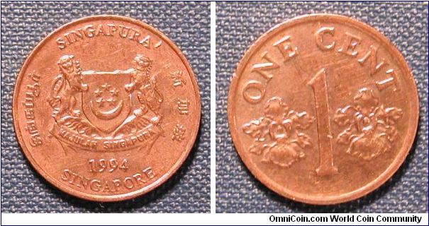 1994 Singapore One Cent