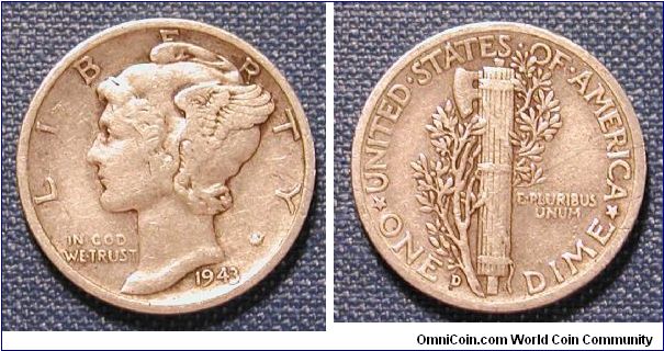 1943-D Mercury Dime