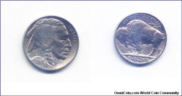 This is the 1914 Buffalo Nickel in VF grade.