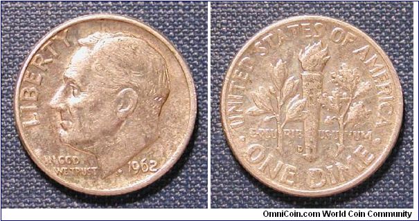 1962-D Roosevelt Dime