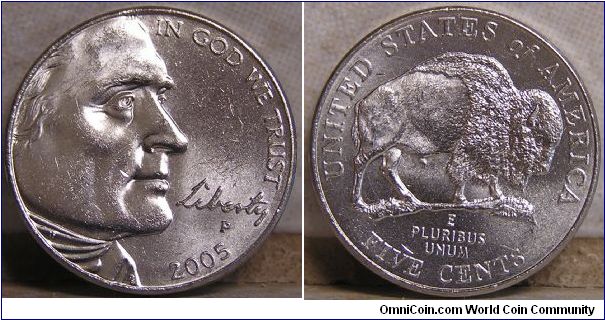 2005 Philadelphia mint Nickel