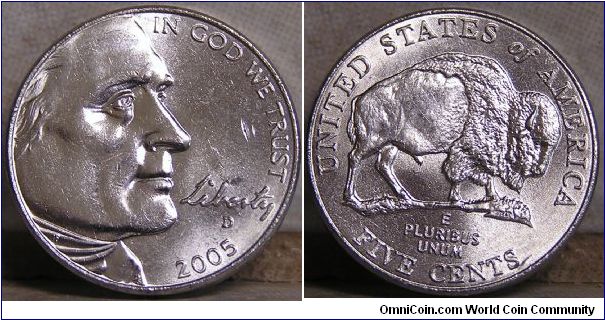 2005 Denver mint Nickel