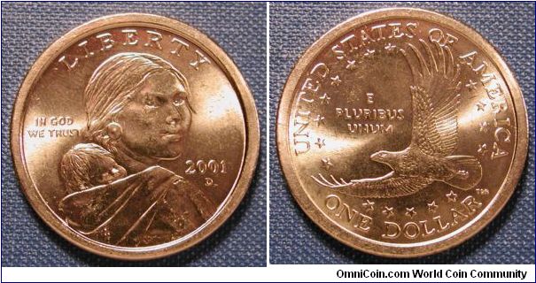 2001-D Sacagawea Dollar