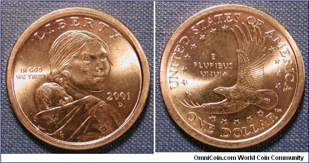 2001-D Sacagawea Dollar