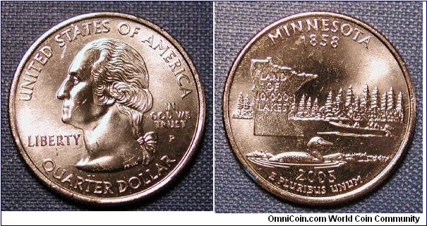 2005-P Minnesota State Quarter