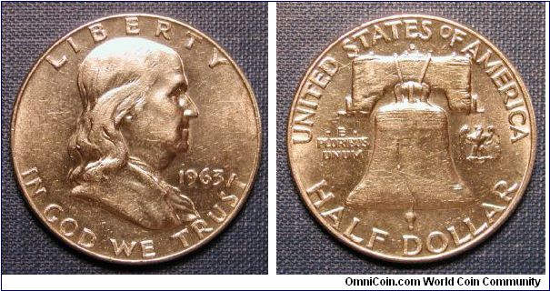 1963-D Franklin Half Dollar