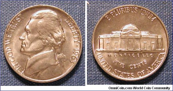 1963 Jefferson Nickel