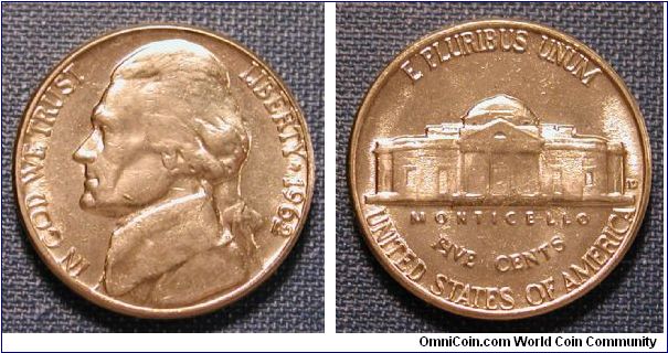 1962-D Jefferson Nickel