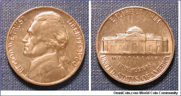 1960 Jefferson Nickel