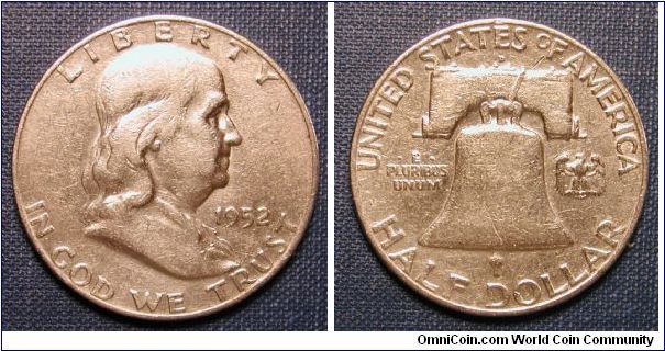 1952-D Franklin Half Dollar
