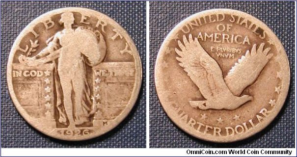 1926 Standing Liberty Quarter