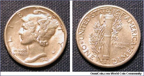 1943-D Mercury Dime