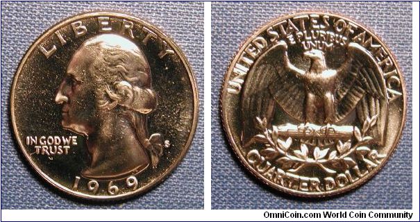1969-S Washington Quarter Proof