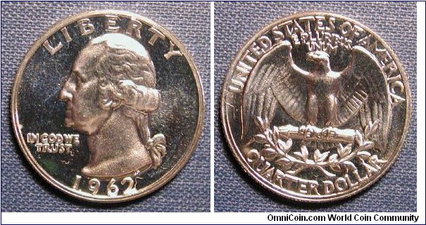 1962 Washington Quarter Proof (Cameo)
