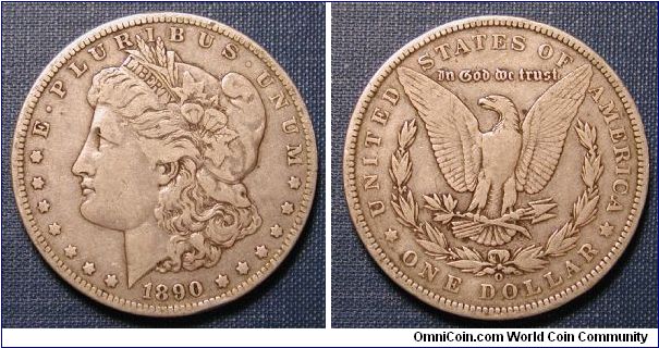 1890-O Morgan Dollar