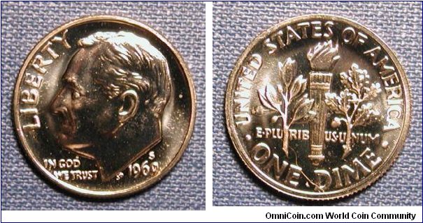 1969-S Roosevelt Dime Proof