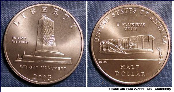 2003 First Flight Half Dollar Commemorative