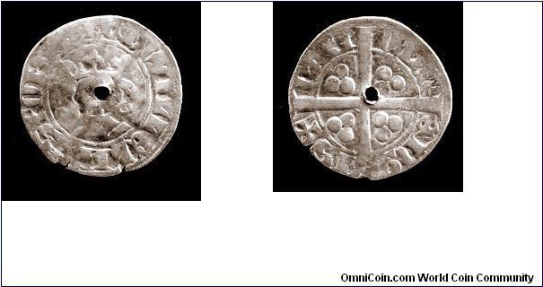 Copy of English Edward III by William, Count of Namur( an area of Belgium ) Probably pierced by the English authorities. Authenticated by British Museum.