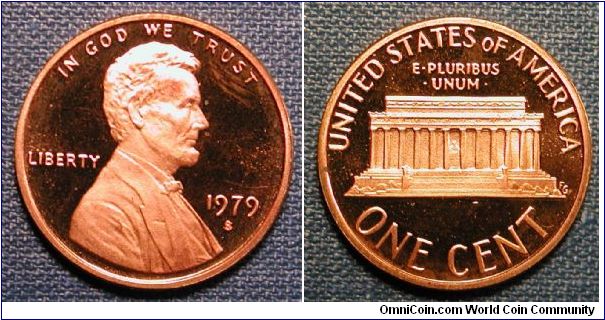 1979-S Lincoln Cent Type I Filled S Proof