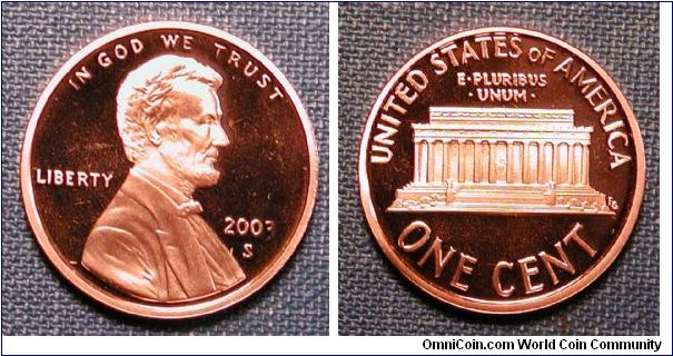 2003-S Lincoln Memorial Cent Proof