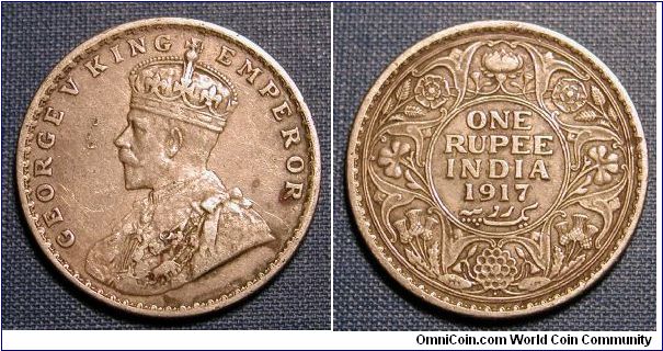 1917 India One Rupee