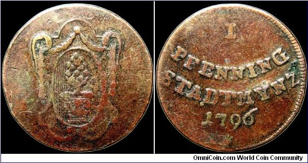 1 Pfenning, Augsburg.                                                                                                                                                                                                                                                                                                                                                                                                                                                                                               