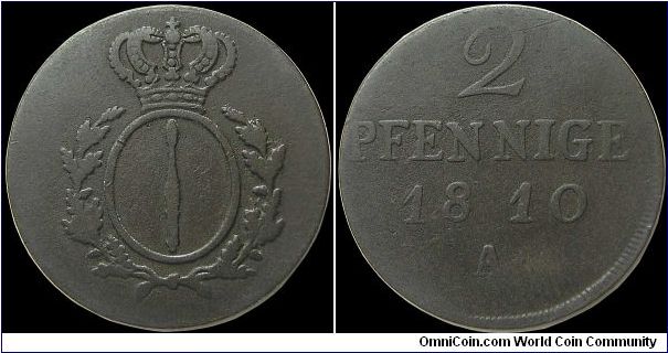 2 Pfennige, Prussia.

Berlin mint.                                                                                                                                                                                                                                                                                                                                                                                                                                                                                