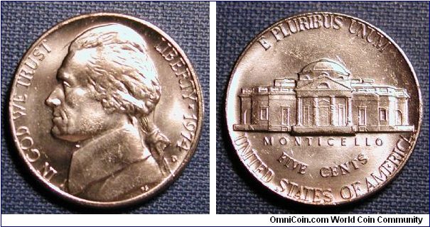 1974-D Jefferson Nickel