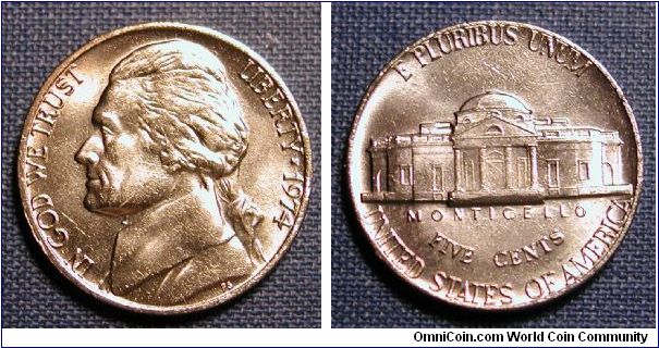 1974 Jefferson Nickel