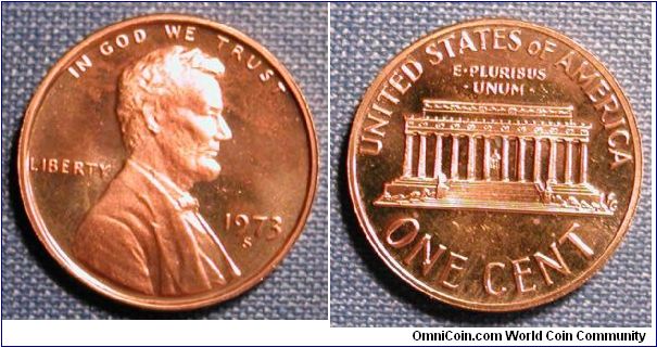 1973-S Lincoln Memorial Cent Proof
