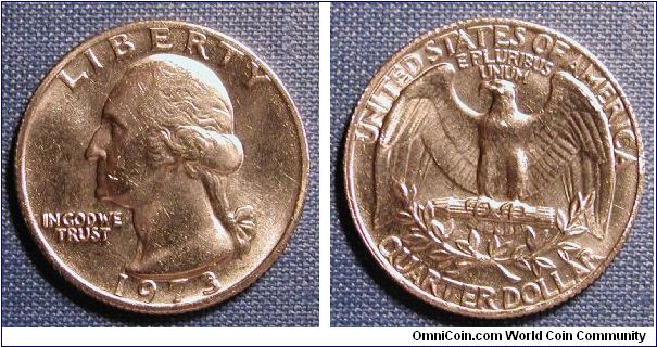 1973 Washington Quarter