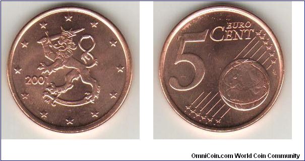 5 cents - Euro era