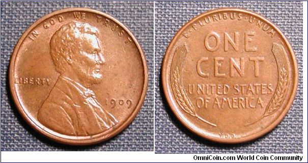 1909 VDB Lincoln Wheat Cent