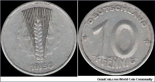 10 Pfennig 1950 A