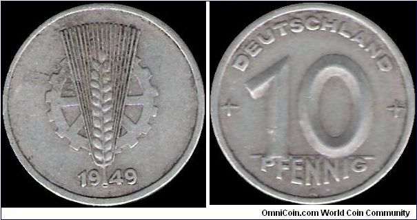 10 Pfennig 1949 A