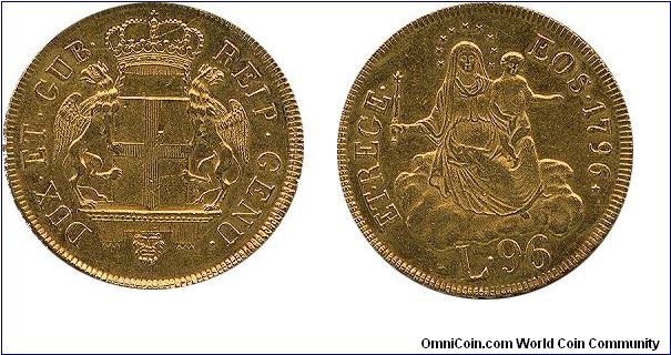 Rare 96 Lire value coin from Italy.Look at the scans and judge for yourself its condition!