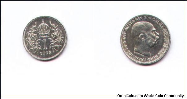 1 Korona,1915,BU