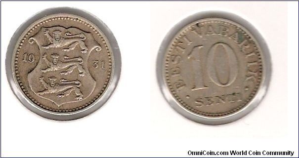 10 Senti 1931