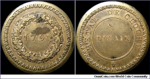 Dixain.

A pattern coin whose design was not adopted.                                                                                                                                                                                                                                                                                                                                                                                                                                                             