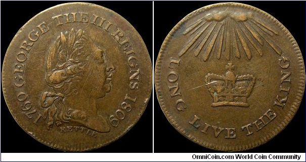 King George III Enters the Fiftieth Year of His Reign, Great Britain.

Another common copper token or medal that was part of an outpouring of numismatic material related to the event.                                                                                                                                                                                                                                                                                                                           