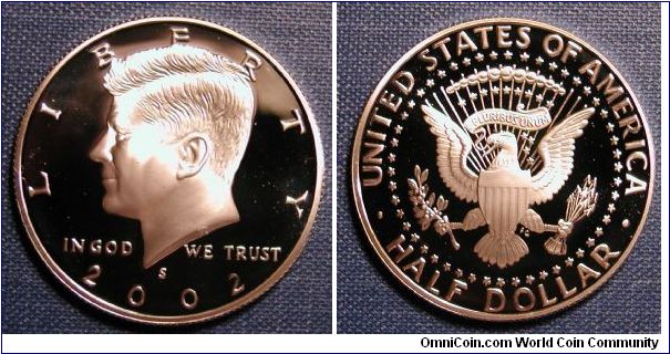 2002-S Kennedy Half Dollar Silver Proof