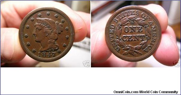 US Large Cent 1847N24
