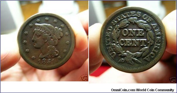 US Large Cent 1851N20