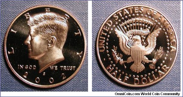 2002-S Kennedy Half Dollar Proof