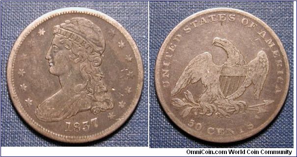 1837 Reeded Edge Bust Half Dollar