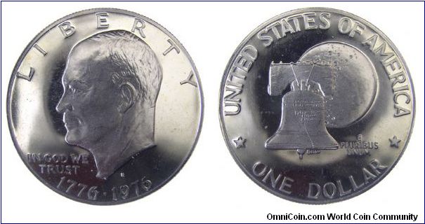 1976-S Eisenhower dollar